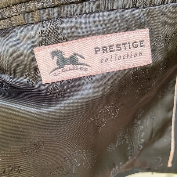 R.J. Classics Prestige Collection 2S Black Windowpane Show Coat Riding Jacket - Picture 14 of 15